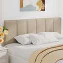 Yongchuang Upholstered King Headboard Only, Modern Linen Head Board for King/Cal King Size Bed Adjustable Height Headboards Oatmeal