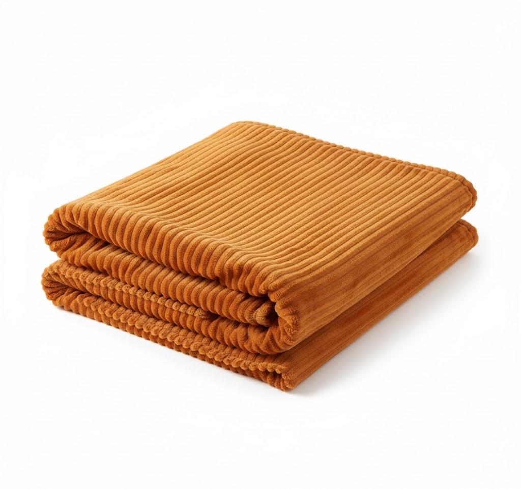 Orange Throw Blanket for Couch Sofa inches Striped Fleece Blankets Room Home Decor Lightweight Plush Soft Cozy Gifts for Women Mom Girls 106x90