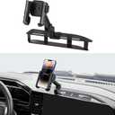 JOYTUTUS Metal Dash Mount Phone Holder Compatible with 2022-2025 Silverado & 2022-2025 Sierra with 13.4" Touchscreen | Custom Fit Phone Mount Expansion Platform| One-Hand Adjustable Clip