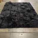Tepook Area Rugs 8x10 for Living Room, Super Soft Fluffy Rugs for Bedroom, Modern Shaggy Rug Fuzzy Carpets for Kids, Plush Indoor Nursery Home Decor Rug with Non-Slip Bottom, Black (8 x 10 Feet)