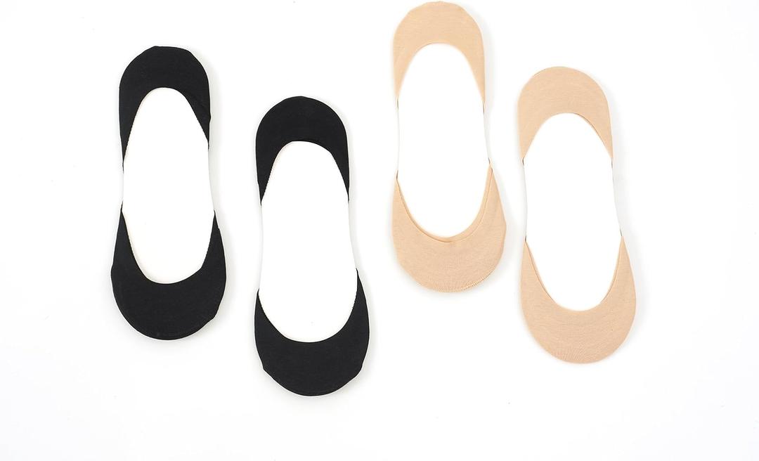 Women's Ultra Low Cut No Show Liner Invisible Socks for D'Orsay Pumps,US Shoe Size 5-10, 2pp&6pp