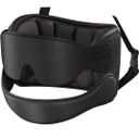 Airplane Pillow Combo with Chin Strap, Travel Pillows for Airplanes with Sleep Eye Mask, Plane Pillow for Long Flights, Car Road Trip, 360° Headrest, Stop Bobblehead, Black