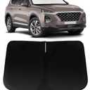 Windshield Sun Shade for Hyundai Santa Fe 2019-2024, Car Front Window Sunshade with 240T Sun Visor Protector Blocks UV Rays Heat Sun Shield Accessories