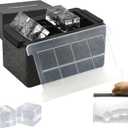 Crystal Clear Ice Cube Maker,8 Large 2" Square Pure Ice Cubes for Cocktails,Bourbon & Drinks,Clear Ice Cube Mold with Reusable Ice Storage Bag,Whiskey Gifts for Men