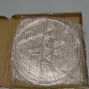 Smallest 9.6 Inch Microwave Plate Replacement Compatible With Panasonic Microwave Glass Plate F06016D00XN, 9.6" Microwave Plate Replacement for Nostalgia 0.7 cu.ft. 700W small retro microwaves (9.6" Small Coupler Hole, Outer Track 7 5/8")