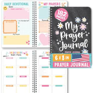 Hadley Designs Guided Prayer Journal for Woman - Daily Prayer Journal Notebook, Praying Journals for Women, Devotional Notebook, Christian Journals for Women, Christian Graduation Gifts.