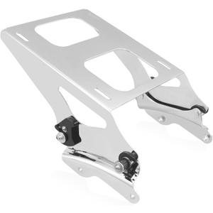 Luggage Rack 4 Point Docking Hardware Kit for Harley Detachable Tour Trunk Kit Two-Up Mounting Rack Compatible with Touring Road King Street Glide Road Glide Electra Glide 2014-2025 (Chrome)