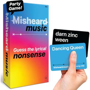Lucky Egg The Original Misheard Music  Guess The Song or Artist with 500 Lyrical Nonsense Cards  Hilarious Music Games for Adults & Teens  Fun Family Card Games for Karaoke & Party Entertainment Lucky Egg The Original Misheard Music  Guess The Song or Artist with 500 Lyrical Nonsense Cards  Hilarious Music Games for Adults & Teens  Fun Family Card Games for Karaoke & Party Entertainment
