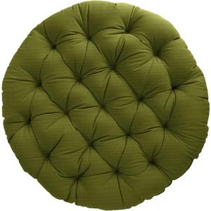 Sorra Home Tufted Papasan Cushion - Bucket & Moon Chair Comfy Round Cushion - Floor Pillow with Plush Foam for Indoor Furniture (Frame Not Included) - Avocado (48" x 48" x 4")