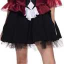 EraSpooky Women's Lady Jokester Costume Deluxe Adult Wicked Trickster Clown Fancy Dress (M)