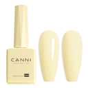 CANNI Pastel Yellow Gel Nail Polish, 1Pcs Pale Light Yellow Gel Polish Butter Neon Color High Gloss Soak Off U V Nail Manicure Salon DIY