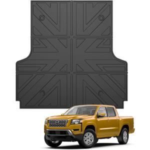Truck Bed Mat for 2022-2025 Nissan Frontier Crew Cab 5FT Short Bed Liner All Weather Protection TPE Bed Cargo Mat Rear Trunk Mat for 2022 2023 2024 2025 Nissan Frontier Pickup Accessories