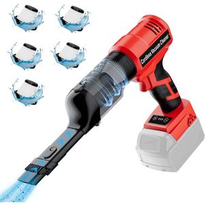 YEX-BUR Cordless Handheld Vacuum for Milwaukee 18V Battery(Tool Only), 240W Powerful Car Vacuum with Brushless Motor, 3-Speed, 5 Filters, Portable Vacuum Cleaner for Home Office Car Pet