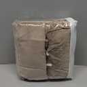 MIFXIN Velvet Wingback Chair Cover Slipcover Stretch Washable Arm Chair Protector Seat Cover for Dining Room Banquet Home Party Decor (Set of 2,Khaki)