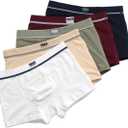 Boys Underwear Boxer Briefs Cotton Comfort Breathable Little Boys Shorts Boxer for Toddler and Big Kids (6-8 YRS, 5 of Pack)
