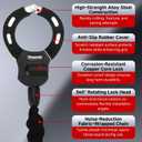 TOKCKYBL Heavy Duty Scooter Lock - 94cm x 8mm Anti-Theft Chain Lock with 3 Keys - Weatherproof, Anti-Shear, Anti-Rust - Electric Scooters, Bikes, Motorcycles