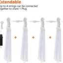 JJGoo Christmas Lights Meteor Shower Rain Lights, 10 Tube 12 inch 240 LEDs Icicle Light Outdoor Raindrop Light for Xmas Halloween Wedding Party Tree Holiday Decoration (Blue)