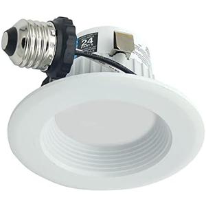 3" Dimmable LED Recessed Trim Baffle Light, 3000K, 120V 9W, 670 Lumens, ES Qualified, UL Listed