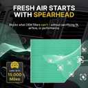 Spearhead HEPA Breathe Easy Cabin Filter, Up to 99.97% Filtration of 0.3 Micron Particles w/No Airflow Reduction (BE-182H)