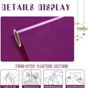 Amiya Purple Glossy Contact Paper Shiny Peel and Stick Wallpaper Self-Adhesive for Countertops, Furniture, Cabinets, Waterproof, Removable, Easy to Apply, Decorative Vinyl Wrap15.7X196