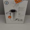 simplehuman 14 oz. Touch-Free Rechargeable Sensor Liquid Soap Pump Dispenser, Brushed Stainless Steel