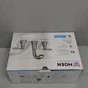 Moen Halle Spot Resist Nickel Widespread Traditional Bathroom Faucet with Drain Assembly for 3-Hole Applications, 84972SRN