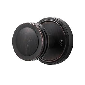 MRML Passage Door Knobs Oil Rubbed Bronze Door Knob, Kitchen Pantry Hall Closet Interior Vintage Door Knob, Zinc Alloy Door Knobs, 1 Pair
