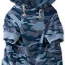 100% Organic Cotton Rocky - The Comfy Dog Hoodie Pet Coat for Small, Medium and Large Dogs, Navy Camo, XX-Small