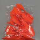 Libima 40 Pcs Plastic Propeller for STEM Activities Fold Resistant Propeller Blades with Rubber Band Hooks for Airplanes and Helicopters from Research Institution, 7.1 Inches(Orange)