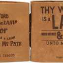 5 x TUZECH Handmade Christian Inspirational Diary - Psalm Faith Journal/Christian Devotional Journal/Faith Journal for Men and Women/Vintage leather prayer journal/Daily devotional journal - set of 2