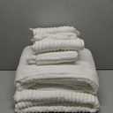 Extra Large Bath Towel Set of 6 (40"x80"),Oversized Bath Sheet Super Soft Highly Absorbent Microfibers Quick Dry Luxury Shower Towel for Bathroom Spa Gym Hotel Yoga(White, 6Piece)