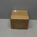 6 Pcs White Acrylic Buffet Risers with Mini Sign and Maker, Food Display Stands for Buffet Table Party Catering Dessert Jewelry Collectibles,Nesting Cube Boxes with Hollow Bottoms (8",7",6",5",4",4")