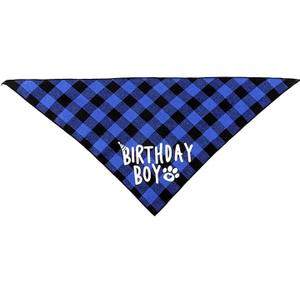 LMSHOWOWO Dog Birthday Bandana, Adhesive Number For Dog Party Decorations, Blue, Large