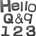 2 x 216Piece 5-Inch Bulletin Board Letters & Punctuation Set - Uppercase Alphabet, Numbers, Symbols - Pre-Cut Cardstock for Classroom, Homeschool, Teacher Decor (Black)