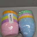 6 Pcs 8 Inches Jumbo Easter Eggs Empty Large Plastic Macarons Easter Eggs Bulk for Easter Party Decoration Gift Baskets or Egg Hunt