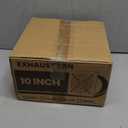 HG Power 10 Inch Exhaust Fan, Kitchen Exhaust Fan With Switch 988 CFM Wall Mounted, Extractor Ventilation Fan For Attic, Greenhouse, Basement, Shed (White)