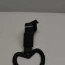 Fabbay Bling Car Accessories Bling Heart Handle Ring Car Accessory for Women Hand Strap Drift Charm Rear Bumper Warning Ring Decor for Auto Bus Interior Exterior Decoration (Black, Heart Style)