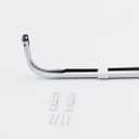 Yafa Home Fashion Heavy Duty Single Standard Adjustable Curtain Rod Hardware Included (White, 66"-128")