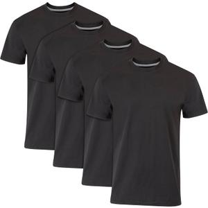 Hanes Ultimate Men's Fresh Iq Slim Fit Crew Undershirt, 4-Pack (Medium)