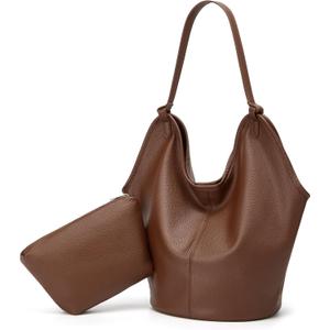 Slouchy Suede Hobo Tote Bag for Women Trendy Suede Purse Large Capacity Shoulder Handbag Retro Satchel 2026