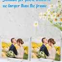 1 Pack Acrylic Picture Frame 1114 Clear Double Sided Magnetic Photo Frame - Frameless Baby Friend Family Picture Desktop Display with Support Stand and Gift Boxes