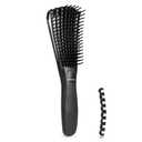 BESTOOL Detangling Brush, Detangler Brush for Natural Black/ Curly Hair Afro 3/4abc Texture, Faster n Easier Detangle Wet or Dry Hair with No Pain (Black)
