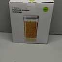 Ankou Airtight Food Storage Container with Pop Lid & 130ml Scoop, 4L/4.2qt *4 BPA-Free Cereal, Rice, Flour, Pasta & Snack Container, Stackable & Durable,Kitchen Pantry Organizer