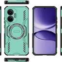 2 x Compatible with Xiaomi Poco F7 5G Case Cover,Compatible with MagSafe,Compatible with Xiaomi Redmi Turbo 4 Pro 25053RT47C Dissipation Cool Anti-Fall Mobile Phone Cases Green