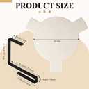 2 Pcs BBQ Plate Setter Lifter Set Smoking Stone Pizza Stone, BBQ plate: fit for 18" large grill