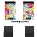 Universal Walker Hand Grip Padded Covers Non-Slip Cushion Foam for Folding Wheelchair Rollator Crutch Handle Pads 2-Pack Yellow flower