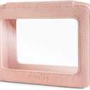 Aveniee Clear Makeup Bag Organizer,Large Travel Toiletry Bag for Women, Waterproof Cosmetic Pouch with Zippers,Car Organizers and Storage Case for Accessories,Pink