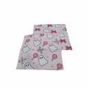 Puresora Halloween Pillow Covers 18x18 Set of 2 Throw Pillow Cases Soft Cushion Case Pillowcase for Chair Sofa Bedroom Living Room Home Decor, Pink