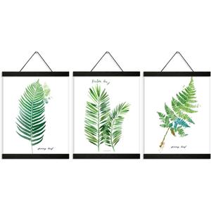 Magnetic Poster Hanger Frame In black 3 pack, 16x24 16x20 16x16 Poster Frame Wooden Magnetic Hanging Kit for Walls Map Canvas Artwork