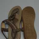 UBFEN Womens Bohemian Flat Sandals With Back Strap Summer Beach Comfortable Bling (9)